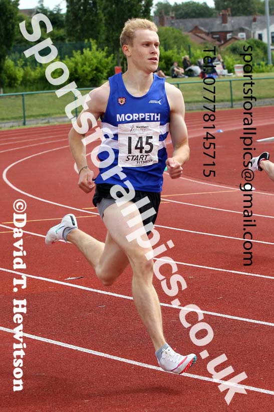 Senior mens 400 metres, 2021 Northern Senior and Under-20s Champs., Leigh. Photo: David T. Hewitson/Sports for All Pics